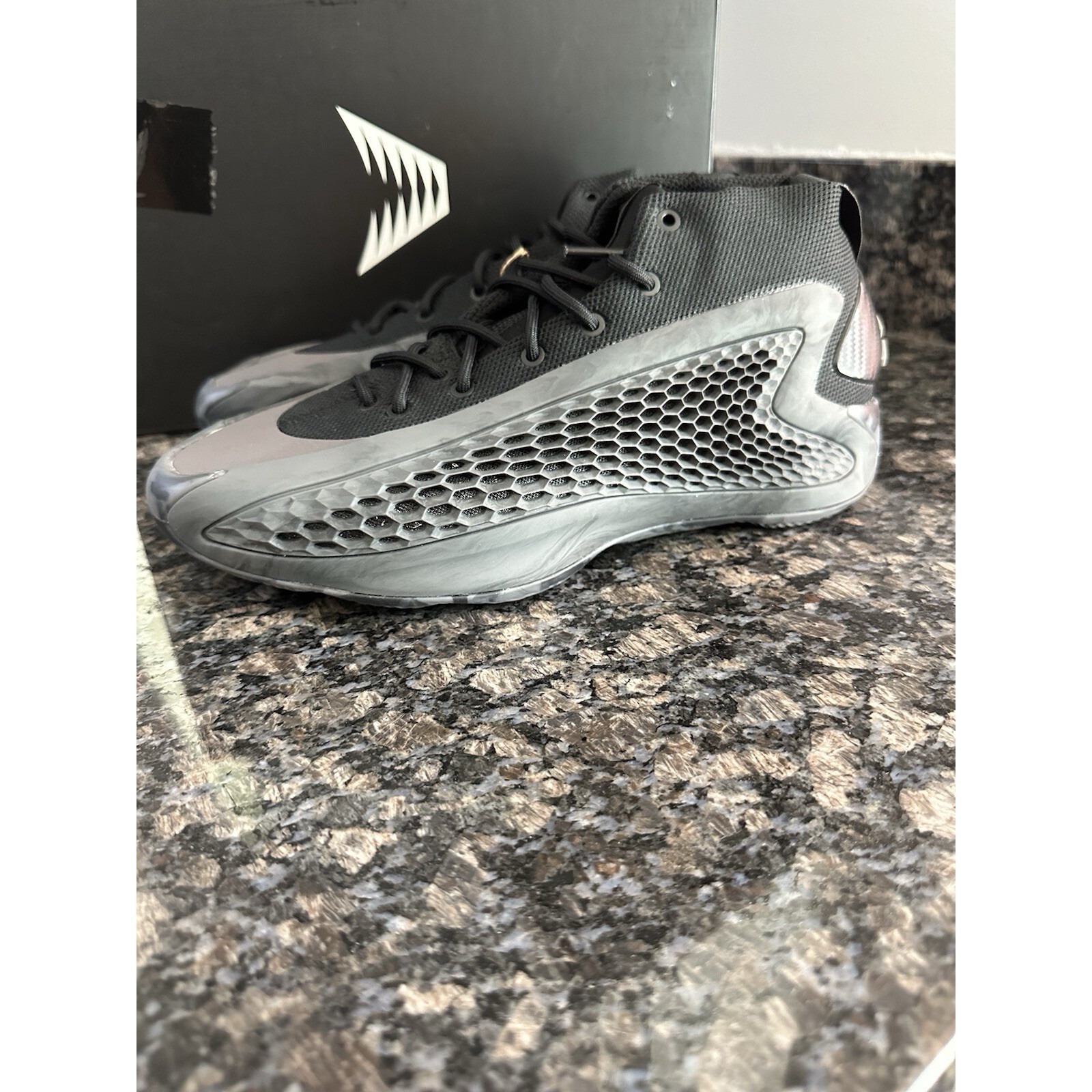 Adidas Ae 1 Charcoal Core Black Carbon Basketball Shoes Ig6668 Mens 7.5 Lady 8.5